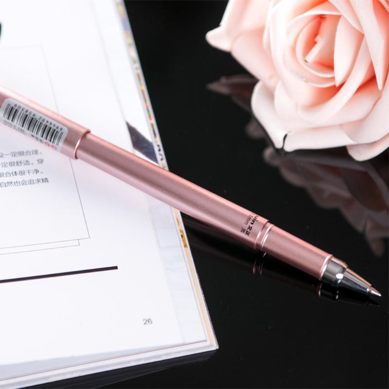 

3pcs Business Ballpoint Pen Solid Color Black Ink Unisex Pen 0.5mm Needle Gel Office Learning Writing School Supply