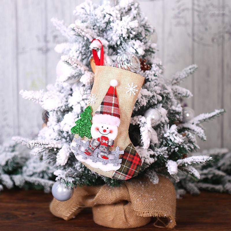 

2021 New Year Christmas Stockings Christmas Gifts Kerst Decor for Home Navidad Sock Bag Stocking1