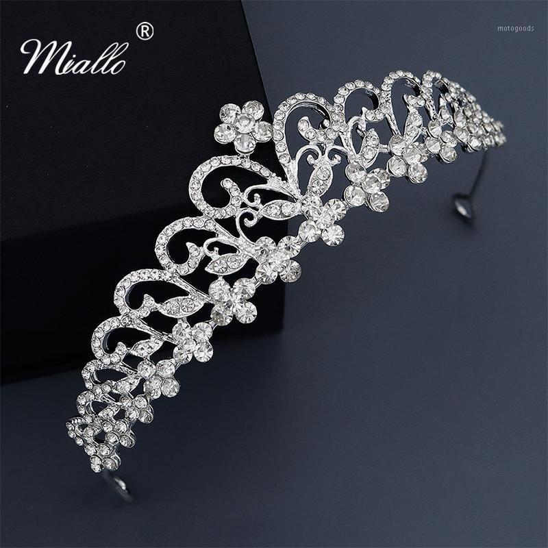 

Miallo Fashion Flower Austrian Crystal Bride'Tiaras Wedding Tiaras And Crowns Bridal Women Headpieces For Hair Jewelry1 Other