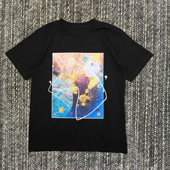 

Fashion Mens T Shirt 20ss Starry Animal Pattern Tennis Short Sleeves T Shirts Men and Women Stylist High Quality Hip Hop Jersey Tee, White