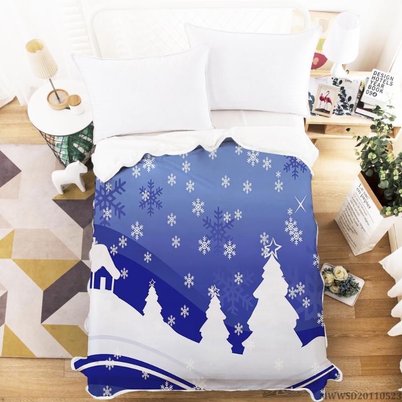 

Christmas Series Design Blanket 3D Creative Pattern Design Blanket Soft Bedroom Decor Bed Gift For Kids