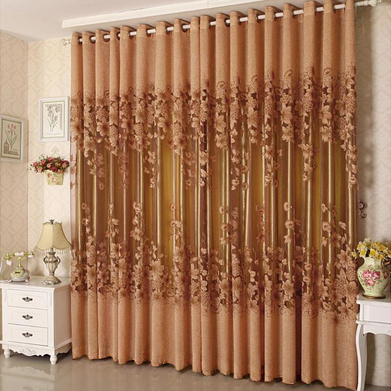 

1Pc New Arrival Floral Window Curtains For Living Room/ Bedroom Blackout Curtains Window Treatment /Drapes Home Decor#229319, Purple
