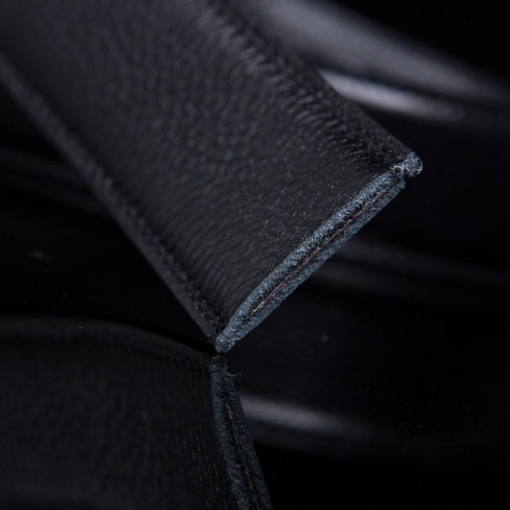 

Men's leather belt with automatic buckle business leather pants belt, Black