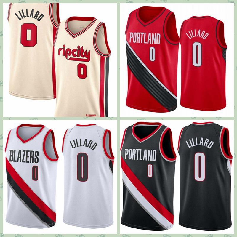 

Men Portland Trail Blazers Damian Lillard players on the court basketball jersey;The swing man sews a basketball jersey