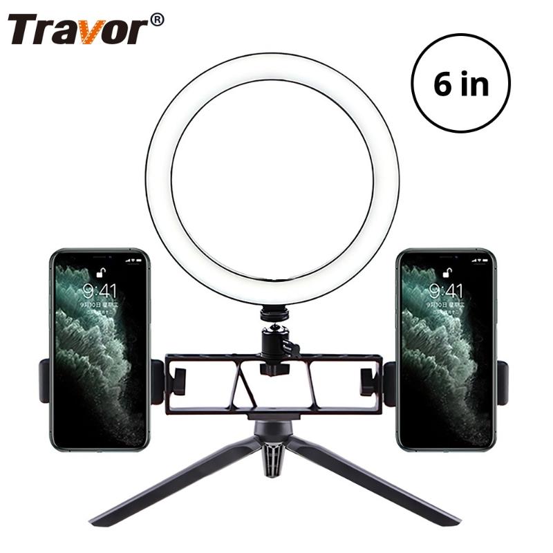 

6 inch Selfie RING Light with mini Tripod Camera Ring Light Led lamp Table Lamp Studio Live for Makeup Youtube Video