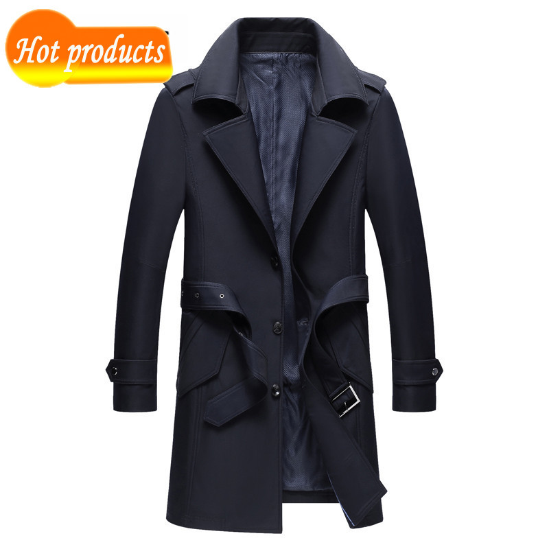 

2021 New Spring Arrival Coat Windbreaker Businessmen's Fashion Men Slim Fit Jaqueta Plus Size -4xl W5YB, Black