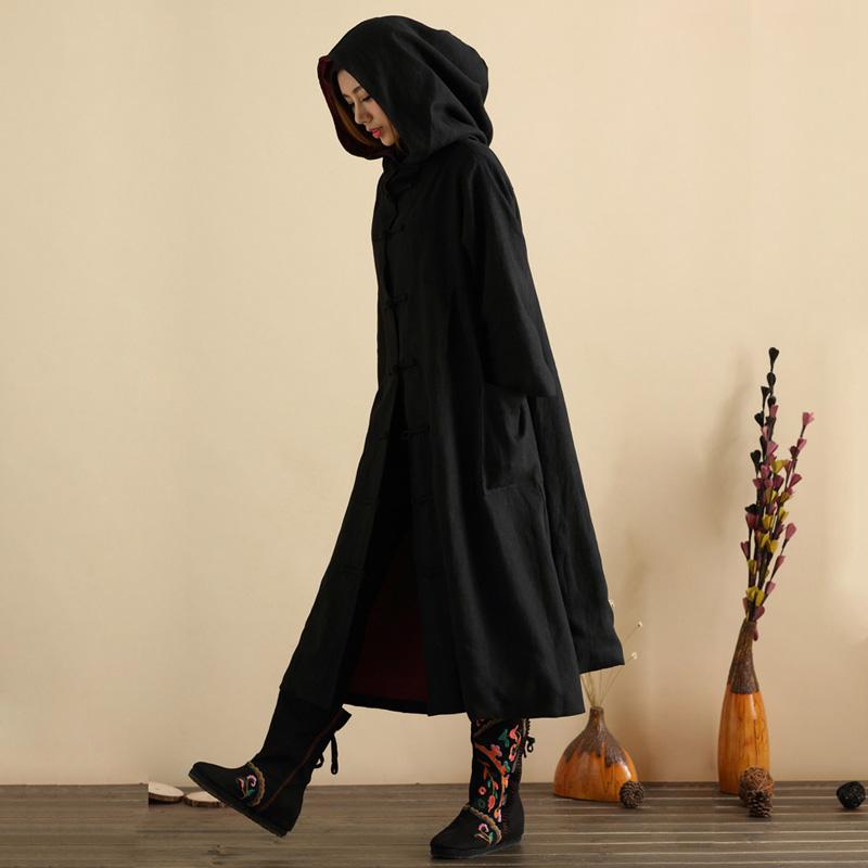 

Vintage Xxxl Dust Trench Coat Hooded Long Coat Windbreaker Cloaks Fashion Casual Oversized Outwear With Wizard Hat Casaco, Black