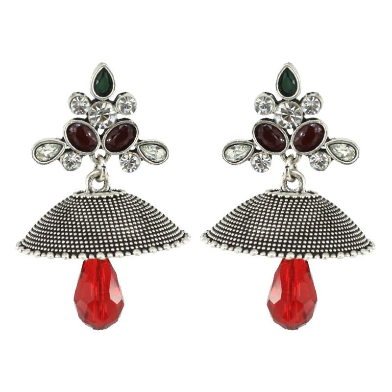 

Jhumki Jhumka Handmade Beads Flower Thailand Buddha Piercing Bohemia Earrings Vintage Party Jewelry Bijoux Earring