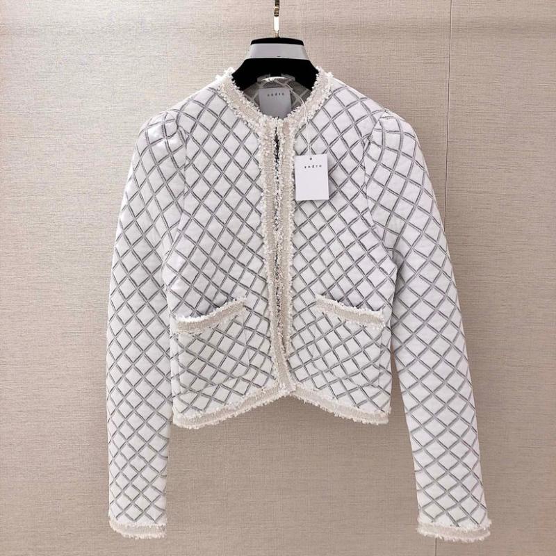 

2021 Winter New Diamond Mesh Knitted Cardigan Jacket Women' Long-Sleeved Loose And Thin Temperament Ladies Style Top, Black