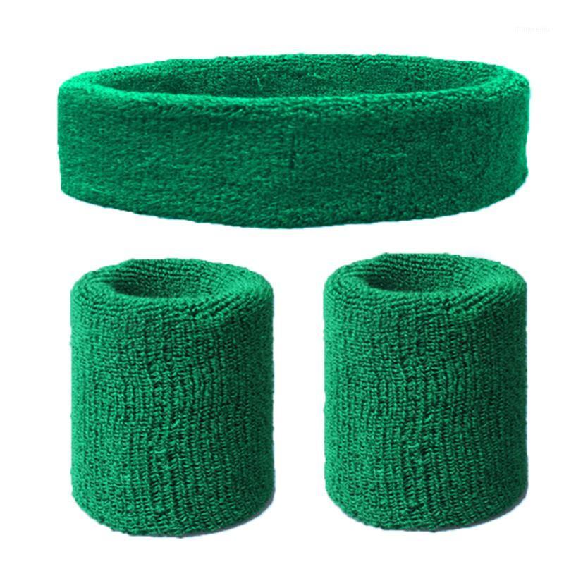 

Men Women Elastic Exercise Moisture Wicking Lightweight Soft Sweatband Set Sports Headband Wristband Cycling Running Washable1, Black