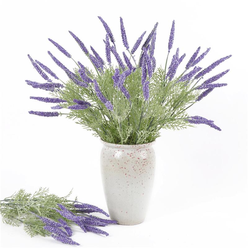 

5 Forks Artificial Lavender Flower Simulation Romantic Flower for Wedding Party Home Table Decor