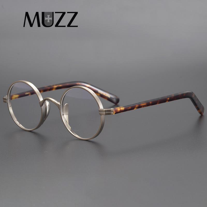 

Men Titanium Glasses Frame Round Women Japan Luxury Prescription Myopia Optical Acetate Eyeglasses Frame Vintage Small Eyewear