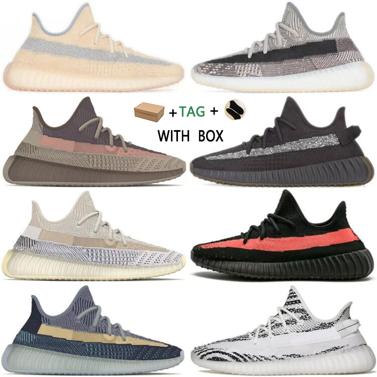 

2021 fade Cinder reflective earth Oreo running shoes kanye west v2 Runner desert sage yecher Yecheil Black Static men women sports sneakers, Lsrafil 25