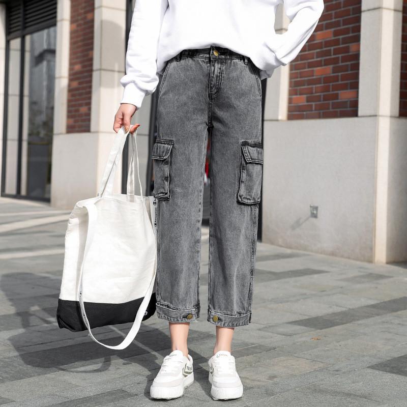 

2020 New Winter Leisure Women Pant Slim Fit Female Pants Solid Color Cotton Fashion Denim High Quality Ladies Bottoms, Blue