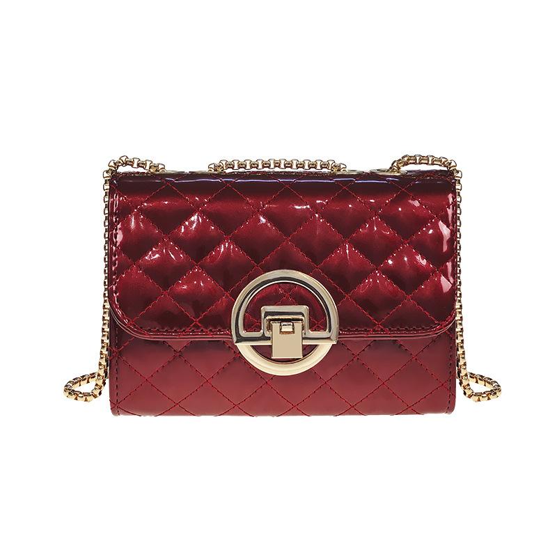 

2021 Summer New Style Simple Sense Cross Body Bag Woman Chain Package New Product Small Bag for Women, Black