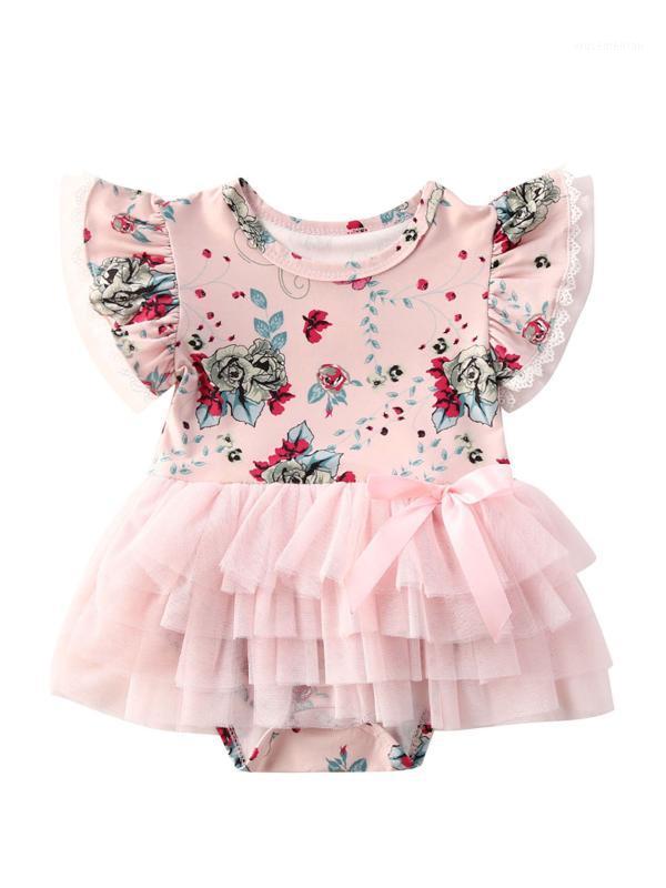 

New Toddler Kids Summer Clothes Baby Girl Lace Tutu Romper Jumpsuit Infant Girl Floral Bodysuit Sunsuit Outfits1