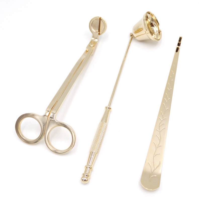 

Candle Accessory Set Candle Wick Trimmer Cutter Snuffer 3Pcs/set for Candles Lover 4 Colos to Choose HHA1699