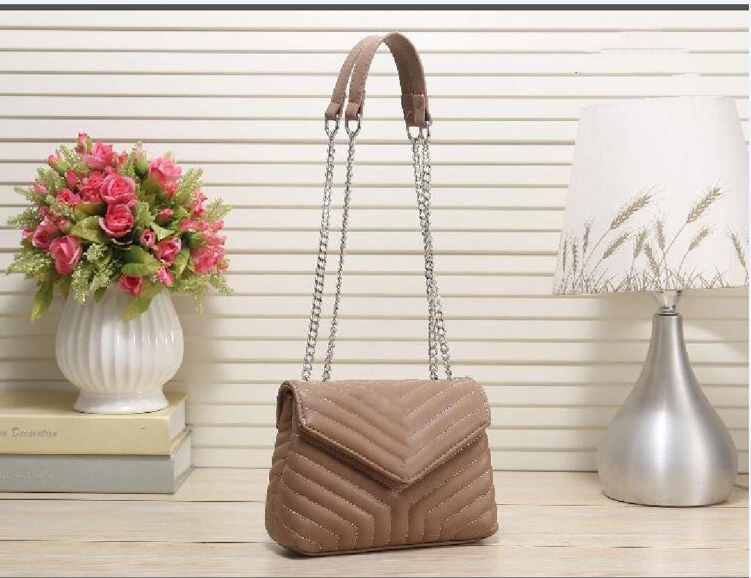 

Shoulder Bags PU Leather Handbag Women New Chain Bag girl Bag Ladies clutch Classic Hot Sale Fashion Handbag Ladies Diagonal Bag, Red