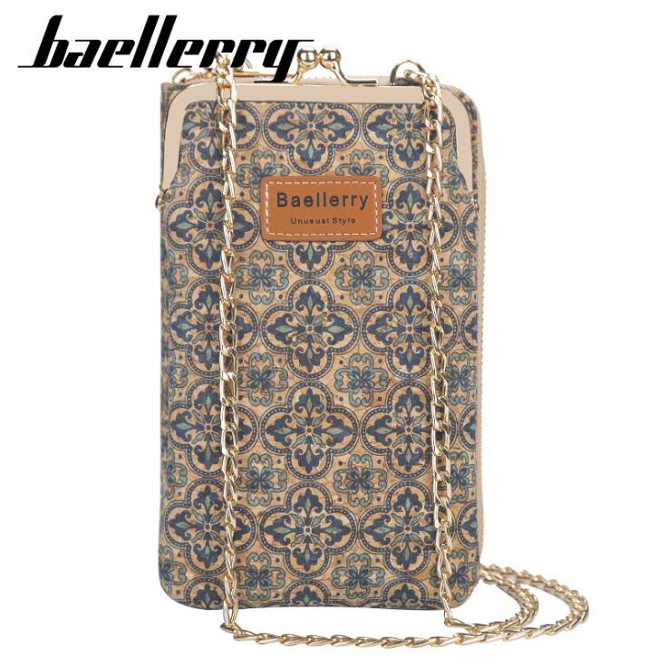 

Factory women handbag classic geometric print womens chain bag sweet printed leather long wallet street trend vertical leathers mobile phone bags, Red;black