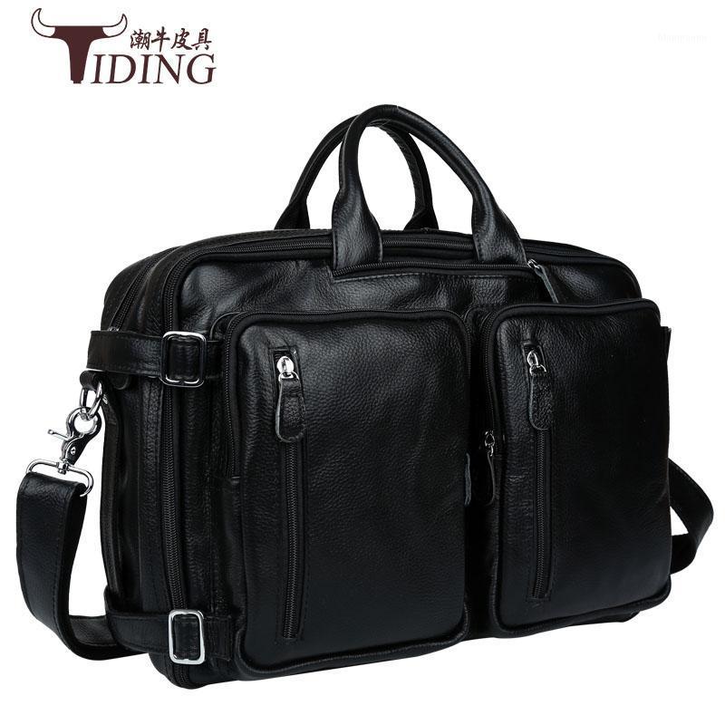 

Genuine leather men messenger bags business Leather laptop bag men bag men's briefcase Tote travel shoulder laptop1