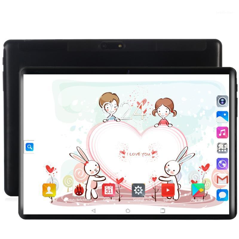 

New 10 inch 4G Phone Call Tablets Android 8.0 Octa Core 6G+128G Tablet Pc 3G 4G LTE Dual SIM Card laptop WiFi GPS Bluetooth tab1, Black