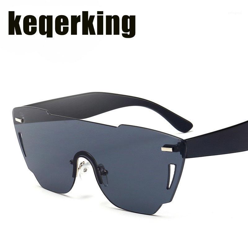 

Sunglasses Brand Designer 2021 Conjoined Big Frame Female Personality Marine Film Fashion Square Men1