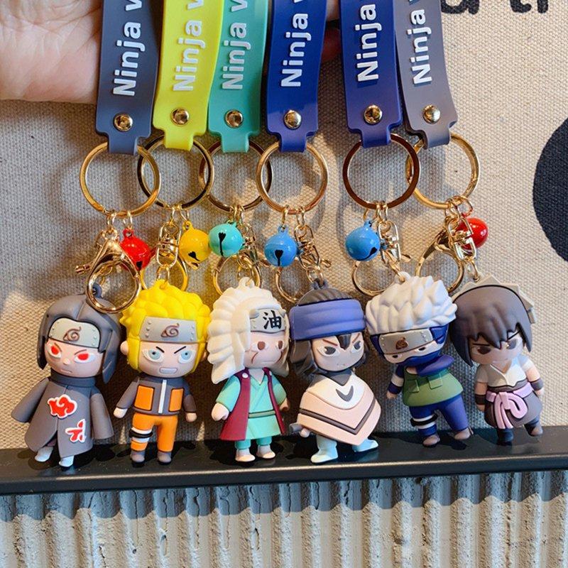 

Anime Naruto Keychain Doll Key Chain Bag Pendant Figure Trendy All Compatible Unisex