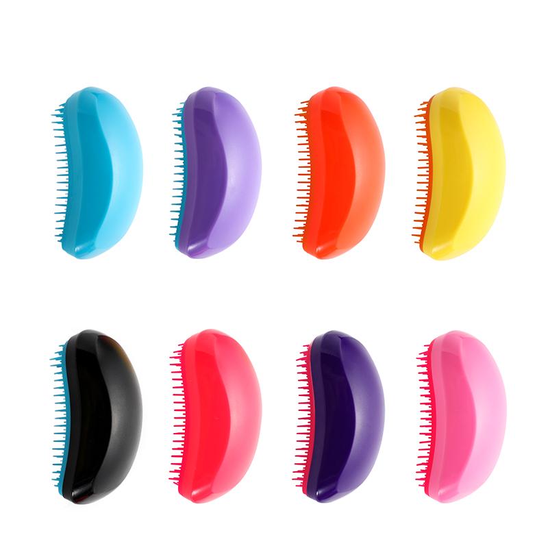 

Fashion Colorblock Detangling Hair Comb Beauty Anti-knot Massage Hair Brush Haircare Scalp Styling Hot Comb Barber Accessories