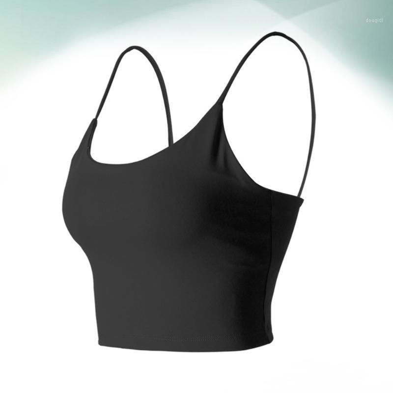 

Woman Strap Underwear Sports Vest Underwear Fashion Yoga Suit Woman Bra Fitness Vest for Running Sports (Black, Size )1