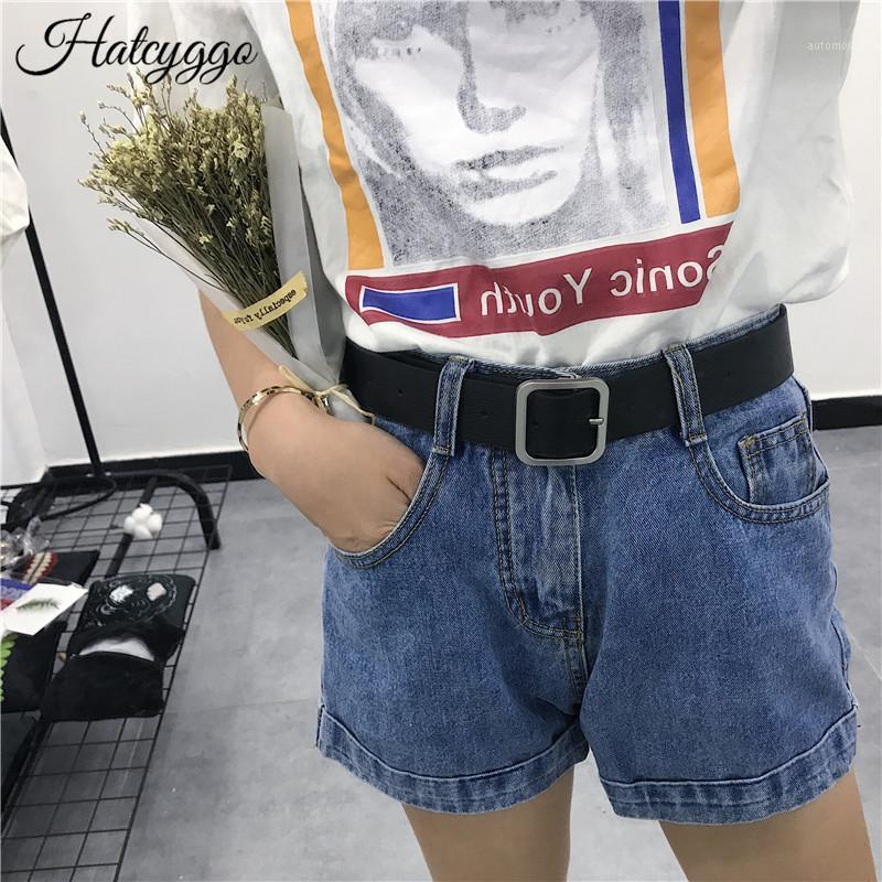 

HATCYGGO Women Waist Belt Simple Metal Belt Female Gold Silver Black Square Buckle Lady Belts Strap Women Jeans Pants Wholesale1