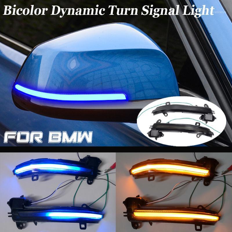 

2PCS Dynamic Turn Signal LED Light Flowing Water Blinker Flashing Indicator For 1 2 3 4 Series X1 F20 F22 F30 F34 F32 E84 i31, As pic