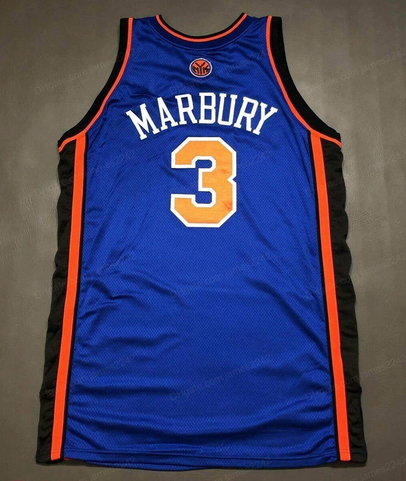 

Cheap Custom Retro Stephon Marbury 3 Swingman Basketball Jersey Men's Stitched Any Size 2XS-5XL Name And Number Free Shipping Top Quality, Blue
