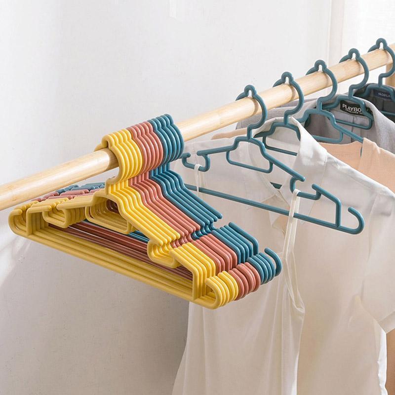 

Hangers & Racks Non-Slip Clothes Hanger Rack Plastic Household Drying High Quality Seamless Clothe