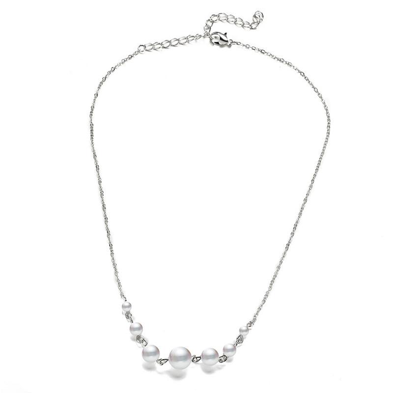 

Women Ladies Multilayers Simulation-Pearls Long Chain Sweater Necklace mom Gift