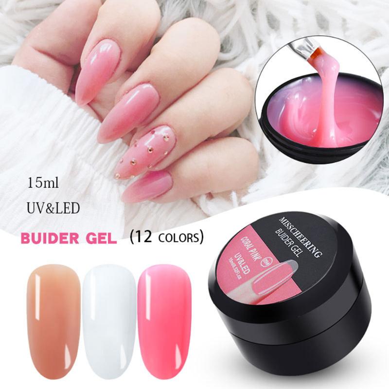 

Hot products 12 colors camouflage color uv nail polish builder construction extend nail hard jelly extended gel, No.12