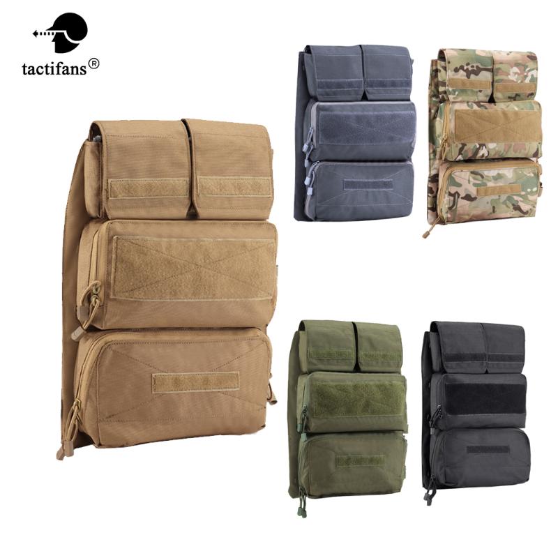 

Tactical Pouch Zip-on 2.0 Panel Platform For JPC CPC AVS Vest 2 Vertical And Horizontal GP Magazine Expandable Pocekts Nylon, Black