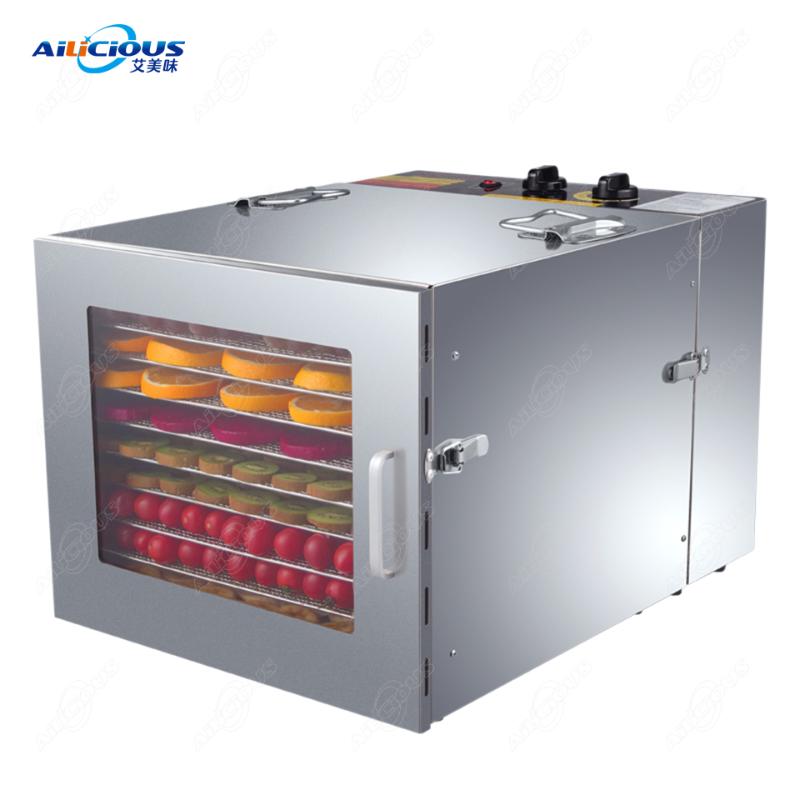 

XH01 New Stainless Steel 6 12 Trays Industrial Dehydrator Vegetable Fruit Meat Dryer Drying Machine