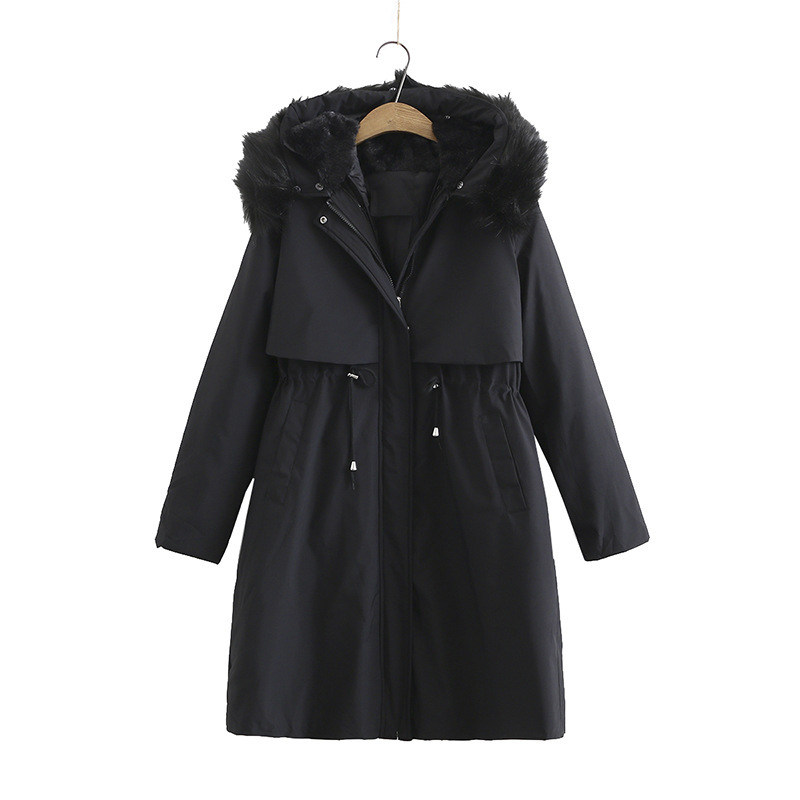 

Long 2020 New of Casual Women Thicken Warm Parkas Female Winter Coat Upholstery Xl-4xl Jackets M335, Black