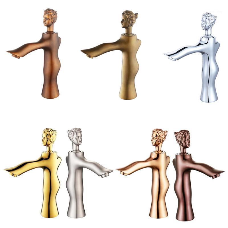 

7 Colors Brass Material Deck Mounted Cold & Hot Water of Artisitc Mixer1