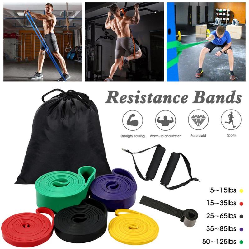

Resistance Bands for Unisex Exercise Elastic Band Fitness Squat Band with Door Anchor Ankle Straps Gym Home Fitness Equipment