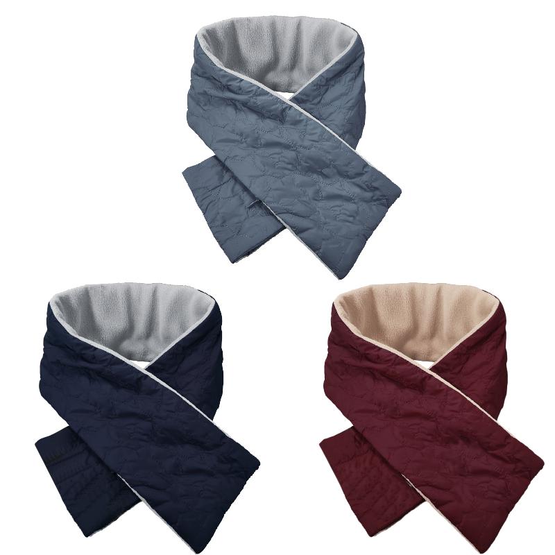 

USB smart heating bib, electric heating, windproof scarf, shoulder pad, warm and cold bib for men and women, Red