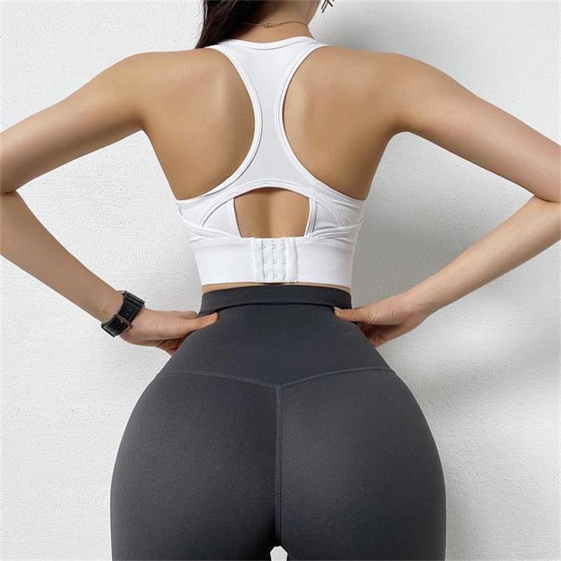 

High Support Nylon Sports Underwear Female Wearing -proof Running Yoga Beauty Vest Fitness bra Gym Top Workout1, Yellow