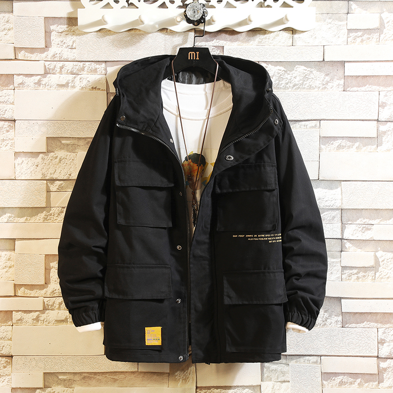 

Casual England Style New 2021 Spring Autumn Jacket Men's Brand Clothes Plus Oversize M-5xl with Hoodies 749g, J969 1