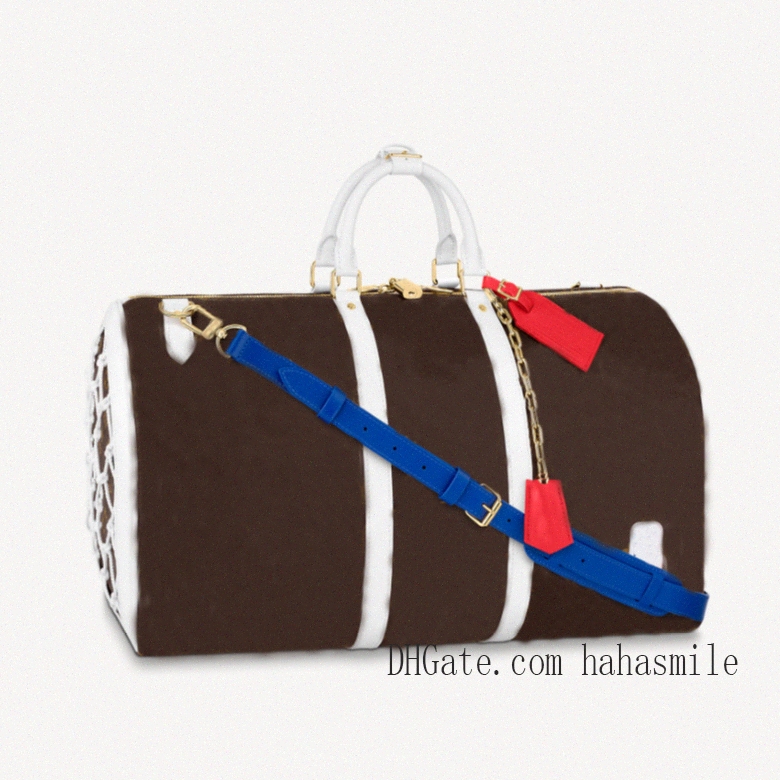 

2020 Top quality travel bags keepall 55 sport mens womens designe carry on luggage Basketball Keepall 55 duffel G1aB#