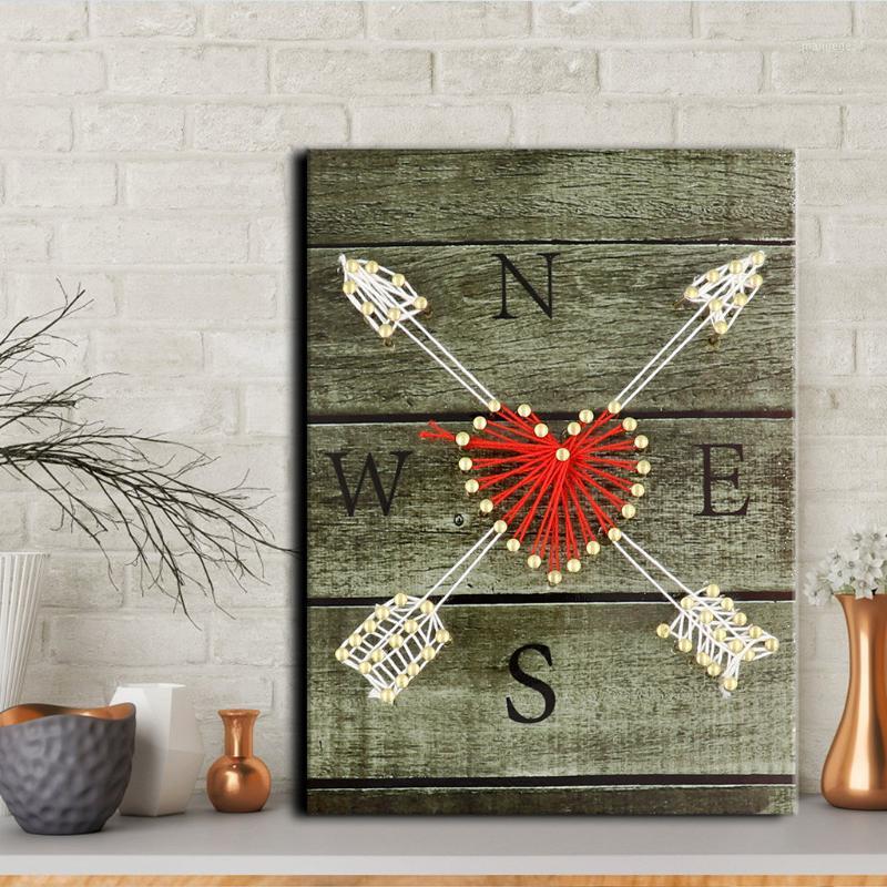 

Fashion Three-Dimensional Decorative Painting Winding Creative Manual Diy Rope Painting Art Five-Pointed Star Rope 2020 dropship1