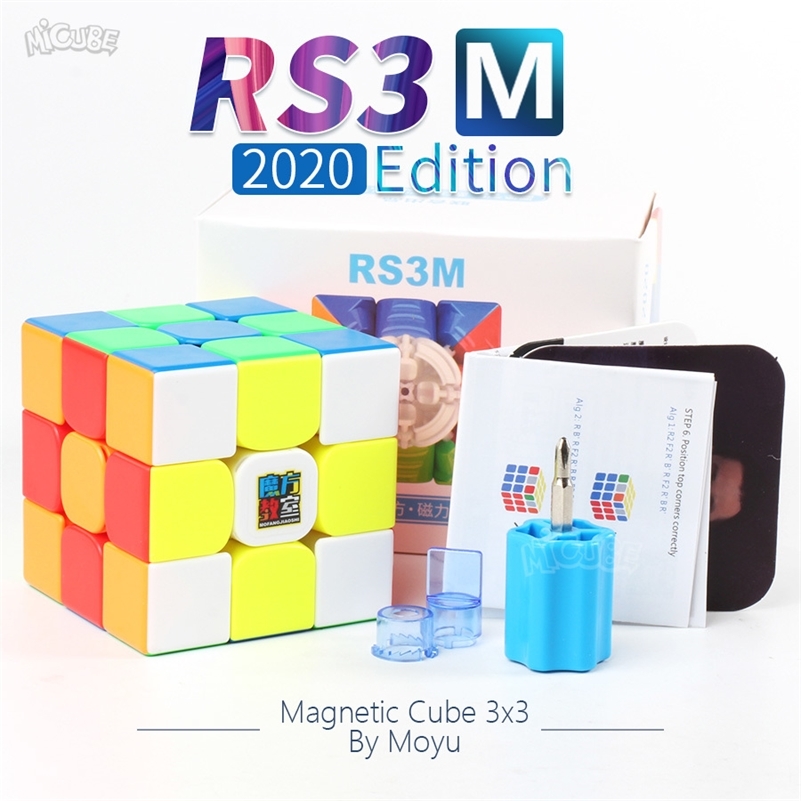 

Moyu RS3M Magnetic Cube RS3 M Magic Speed Cube Magnet RS3M Cubo Magico Puzzle 3x3 Professional Toys For Children 201219