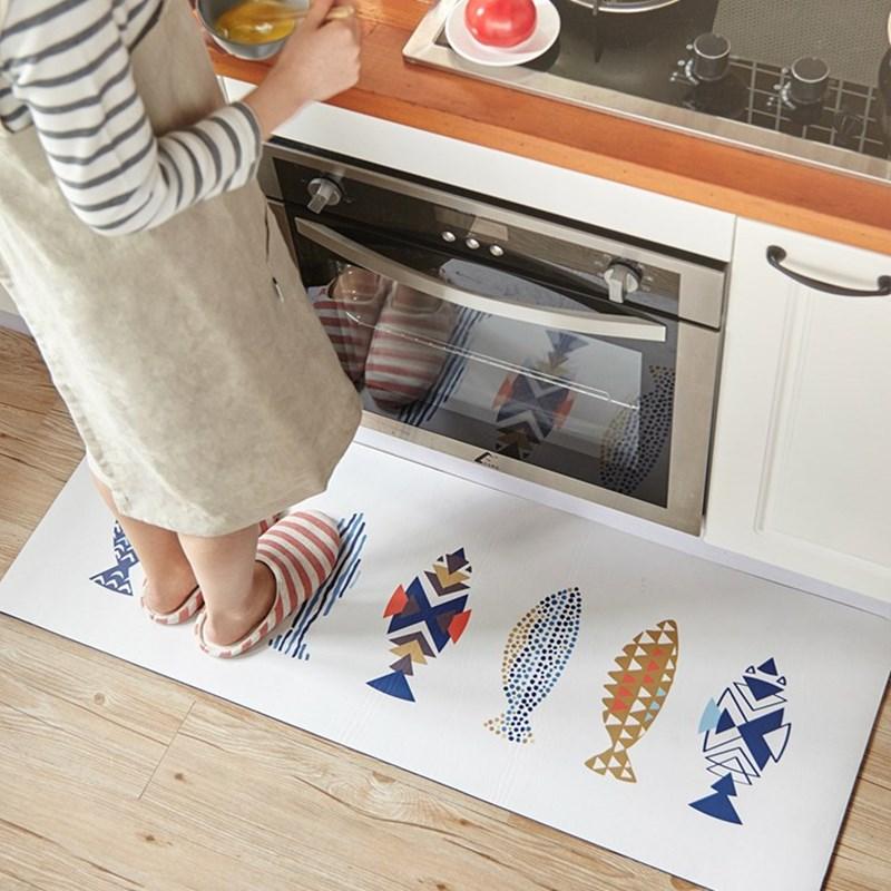 

Kitchen Mat Home Anti-slip Modern Rugs Living Room Balcony Bathroom Printing Carpet Doormat Hallway Bath Mat Bedroom Blanket
