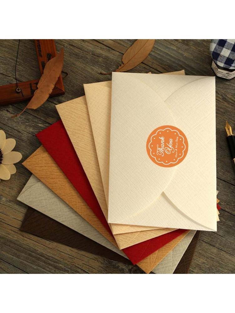 

500pcs Thank You Stickers Handmade Gift Package Seal Labels Scrapbooking Decor C63B