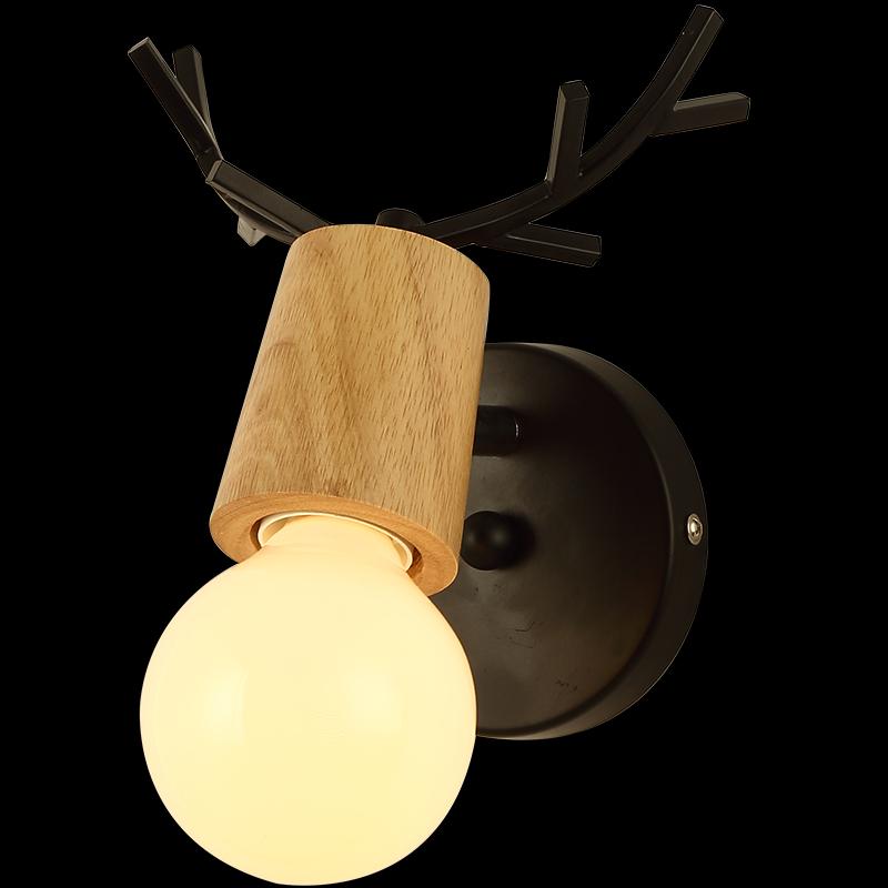

Creative Wall Lamp For Living Room Decoration Hotel Modern Wall Lamp Antlers Decorative White Black Bedside Lights