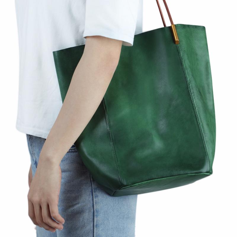 

Leather Casual Tote Bag Vintage Women Bags New Luxury Handbags Designer Fashion Shoulder Bag Big Handbag Shopper, 8734black